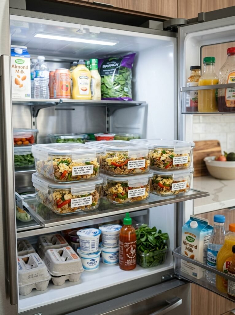 High Protein Low Calorie Egg White Turkey Peppers 16 Food storage containers with egg… 202605092302