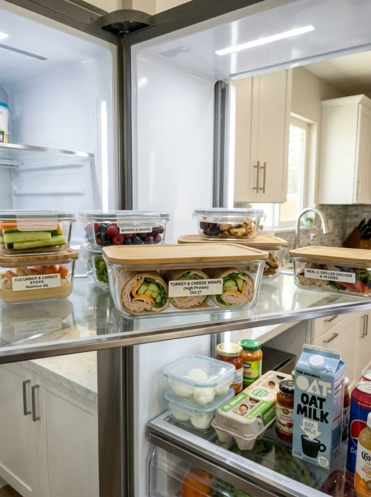 High Protein Turkey Cheese Cucumber Wraps 16 Food storage containers with high 202605181322