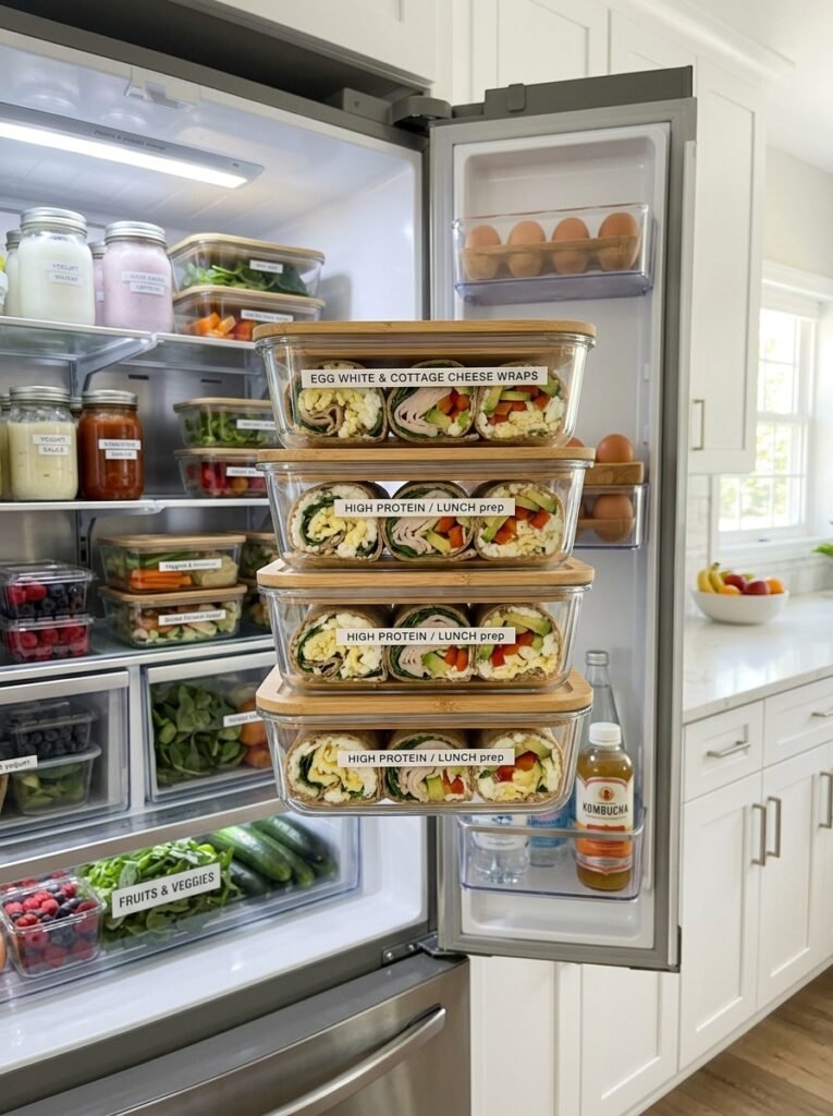 Easy High Protein Egg White Cottage Cheese Wraps: A Homemade Recipe Guide 13 Food storage containers with wraps 202605181317