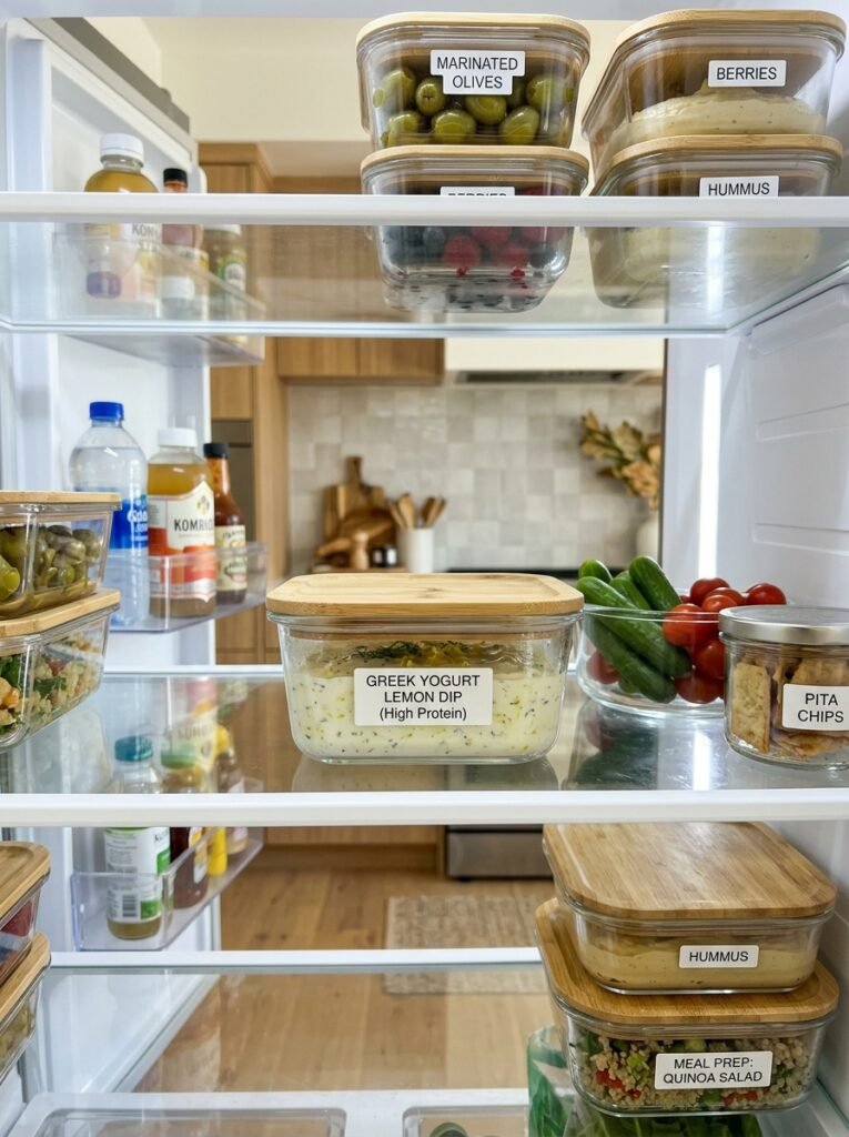 Food storage containers with yogurt 202605141456