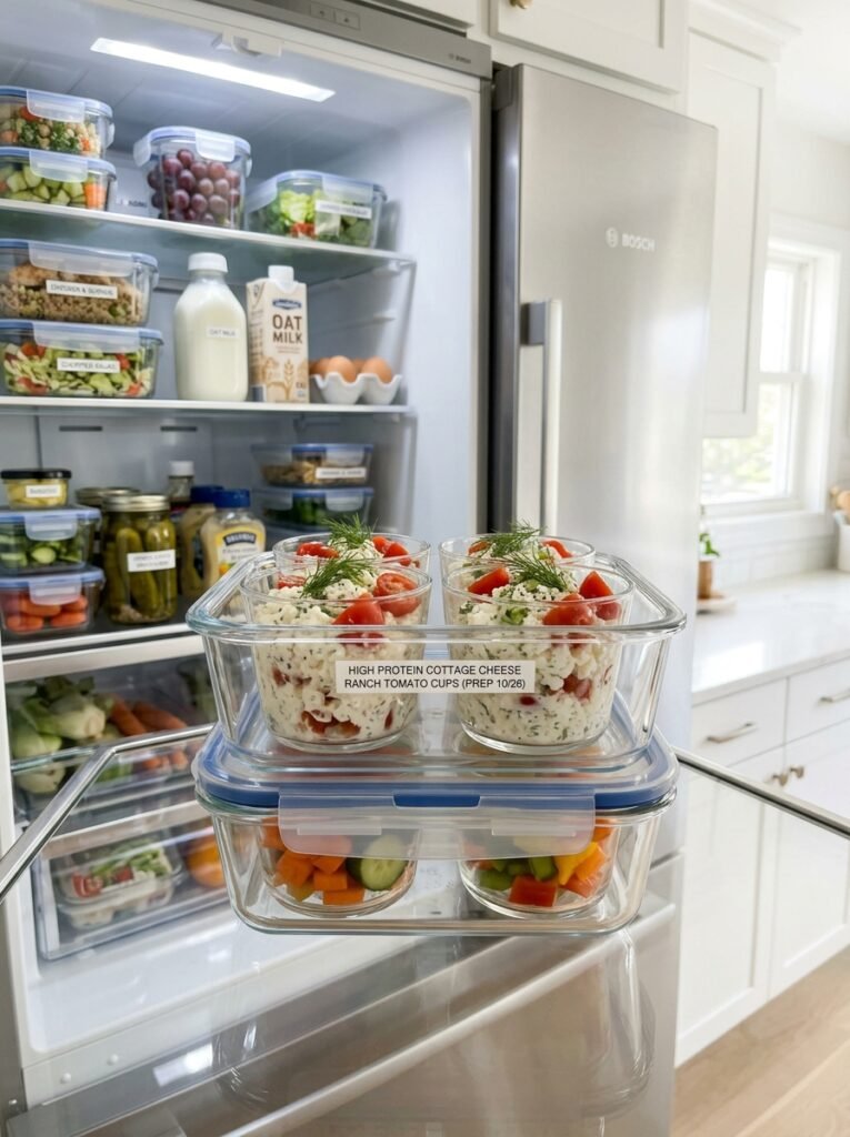 high protein cottage cheese ranch tomato cups 16 Food storage cottage cheese cups 202606091338