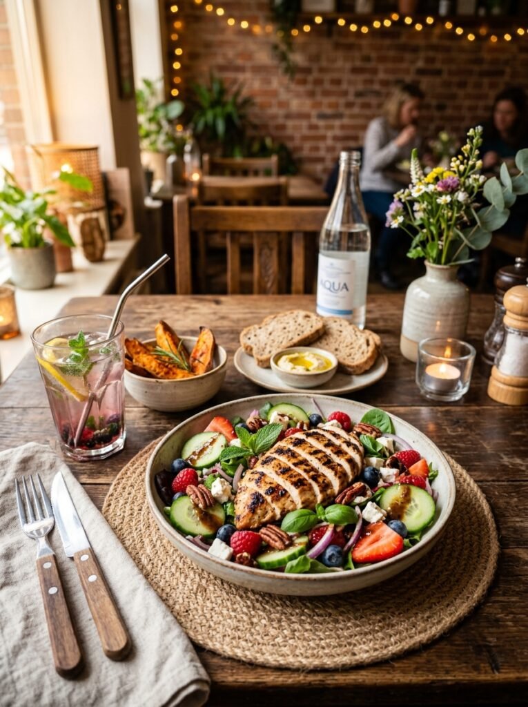 High Protein Low Calorie Grilled Chicken Berry Salad 15 Grilled chicken berry salad setup 202605071729