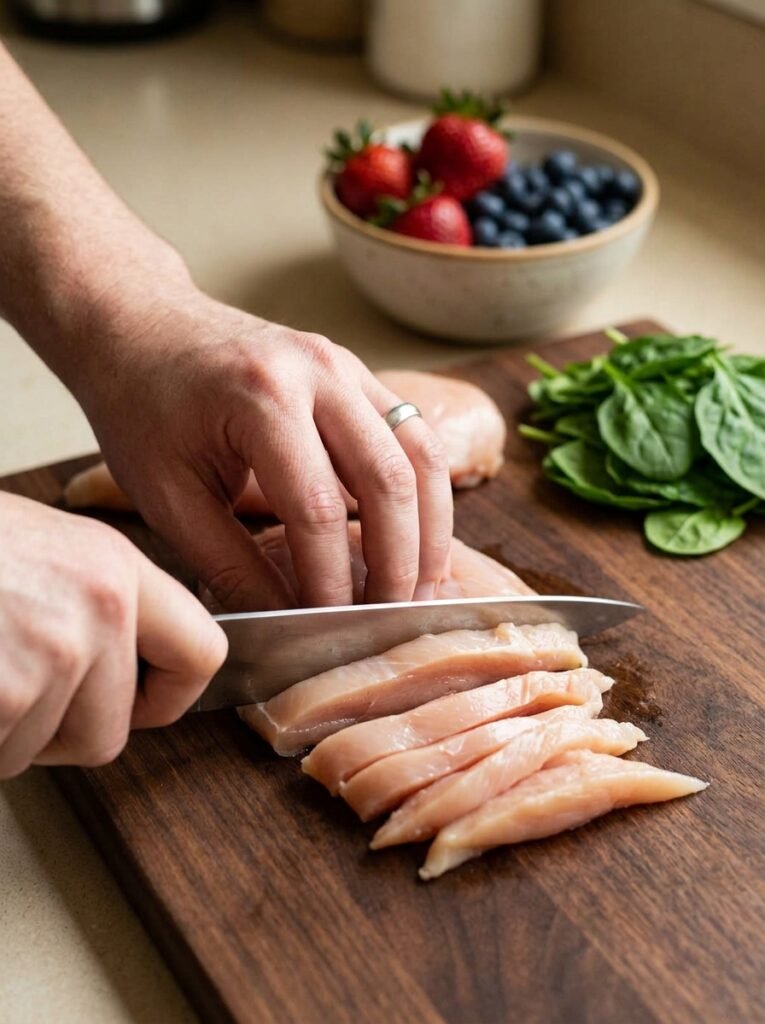 High Protein Grilled Chicken Berry Spinach Dinner 14 Grilled chicken berry spinach di… 202606071313 1