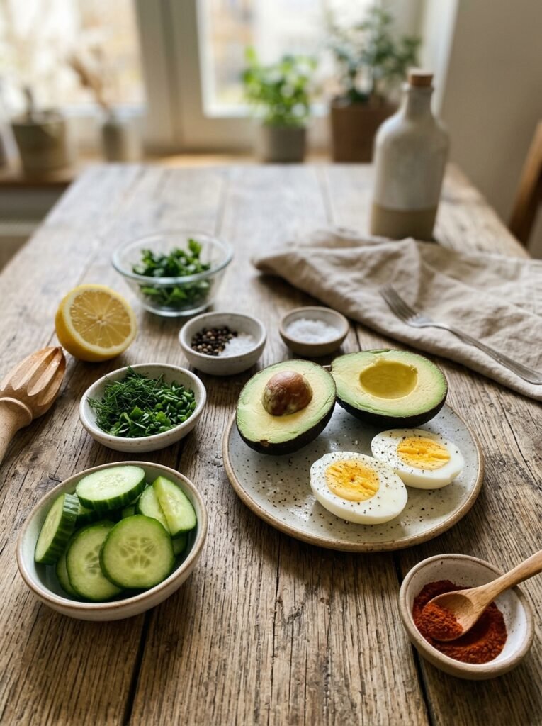 high protein avocado egg cucumber bites 13 Ingredients for avocado egg bites 202606051409