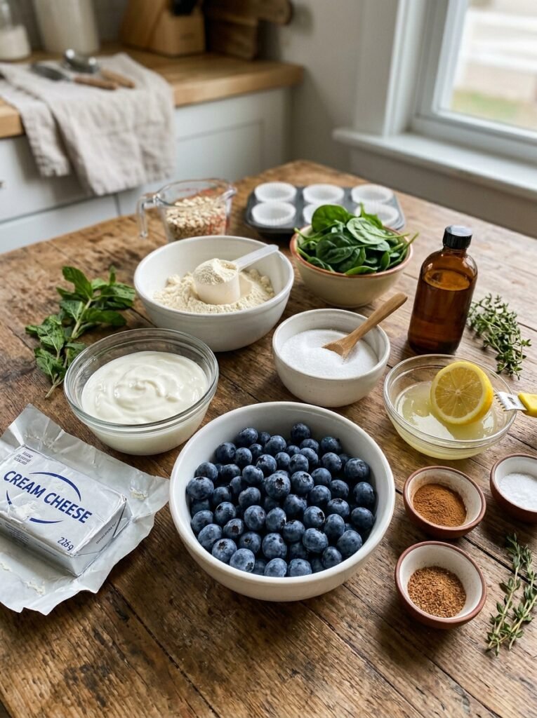 high protein blueberry protein cheesecake bites: Easy No-Bake Recipe 13 Ingredients for blueberry cheese… 202605212136