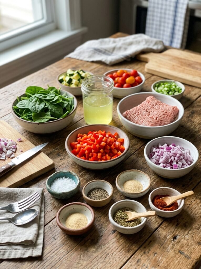 high protein low calorie egg white turkey scramble cups 13 Ingredients for egg white turkey… 202606051416