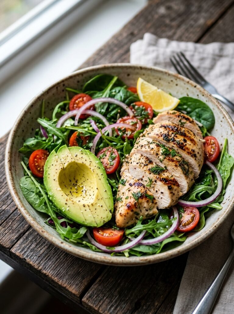 High Protein Low Calorie Keto Friendly Meal 17 Keto meal with chicken avocado 202605021222