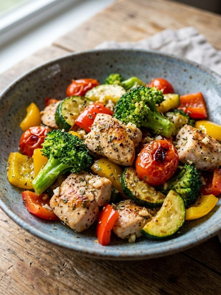 high protein low calorie fat loss meal: Grilled Chicken and Vegetable Power Bowl 12 Low calorie fat loss meal 202605021349