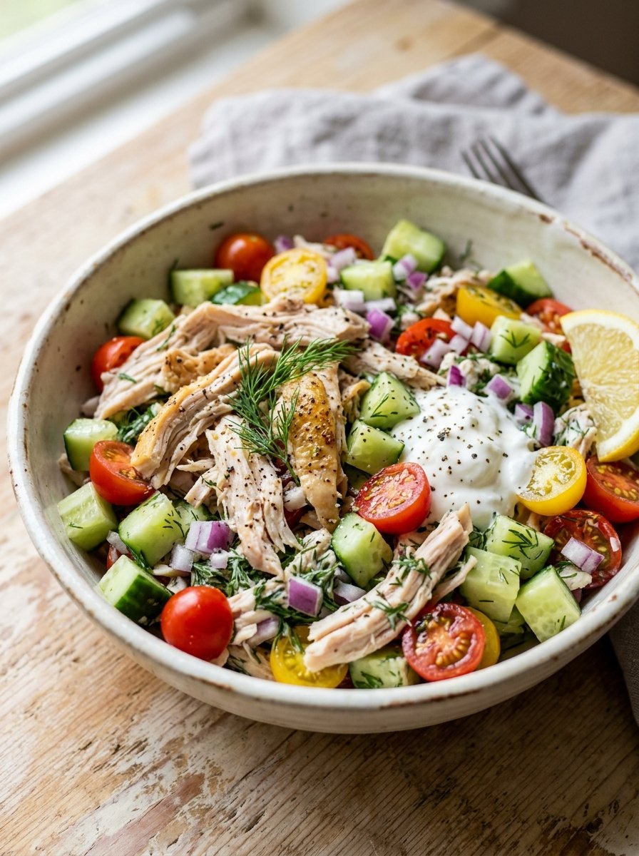 Rotisserie chicken cucumber bowls 202605021421