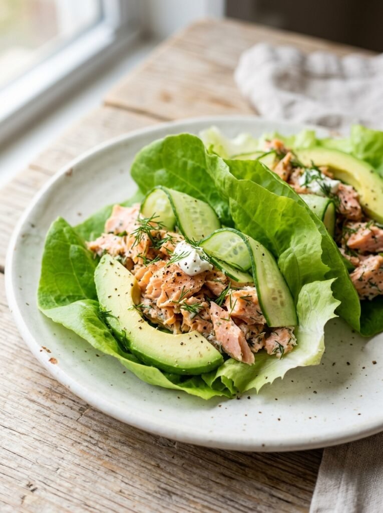 high protein salmon avocado cucumber lettuce wraps: A Fresh and Flavorful Homemade Recipe 12 Salmon avocado cucumber lettuce … 202606041430