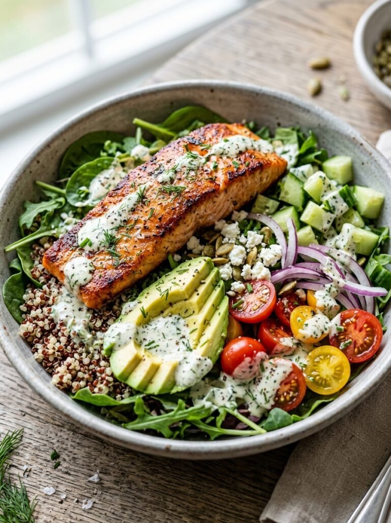 Salmon avocado ranch dinner bowl 202605171334