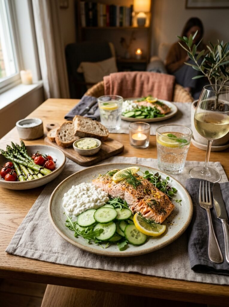 Easy High Protein Salmon Cottage Cheese Cucumber Plate: The Ultimate Healthy Meal 15 Salmon cottage cheese cucumber p… 202606101447 2