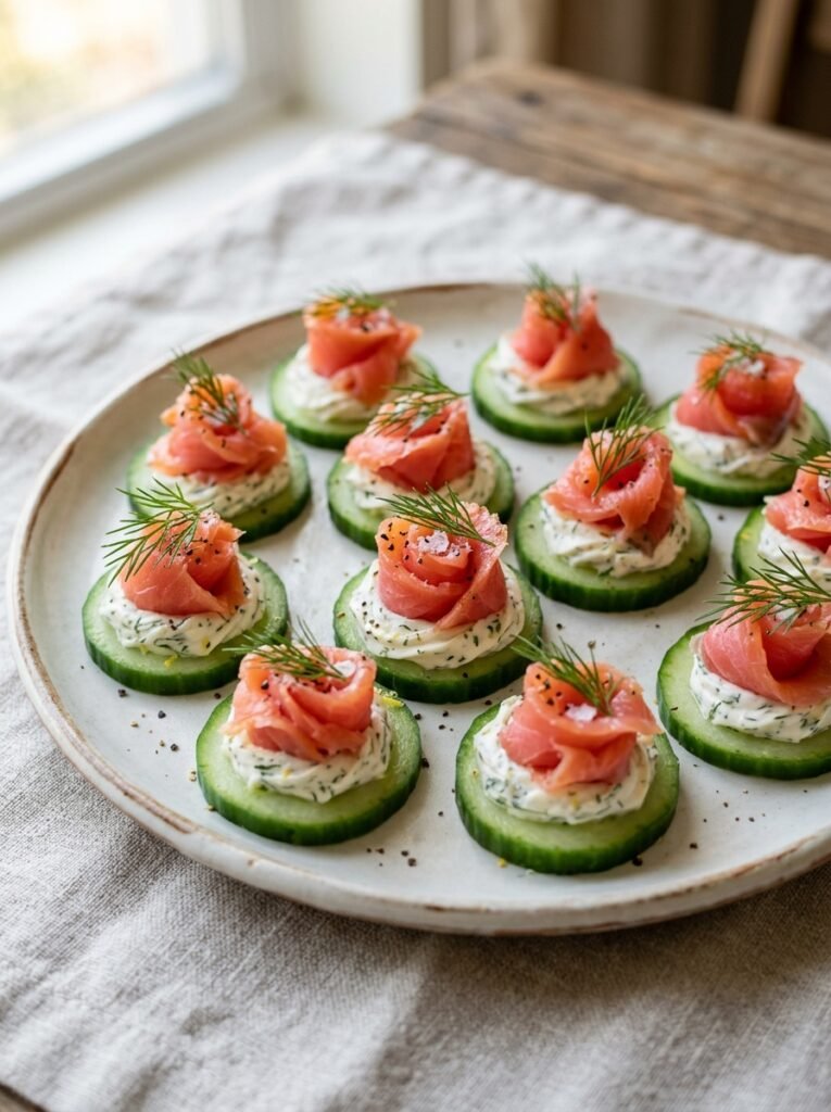 Salmon cucumber cream cheese bites 202605281514