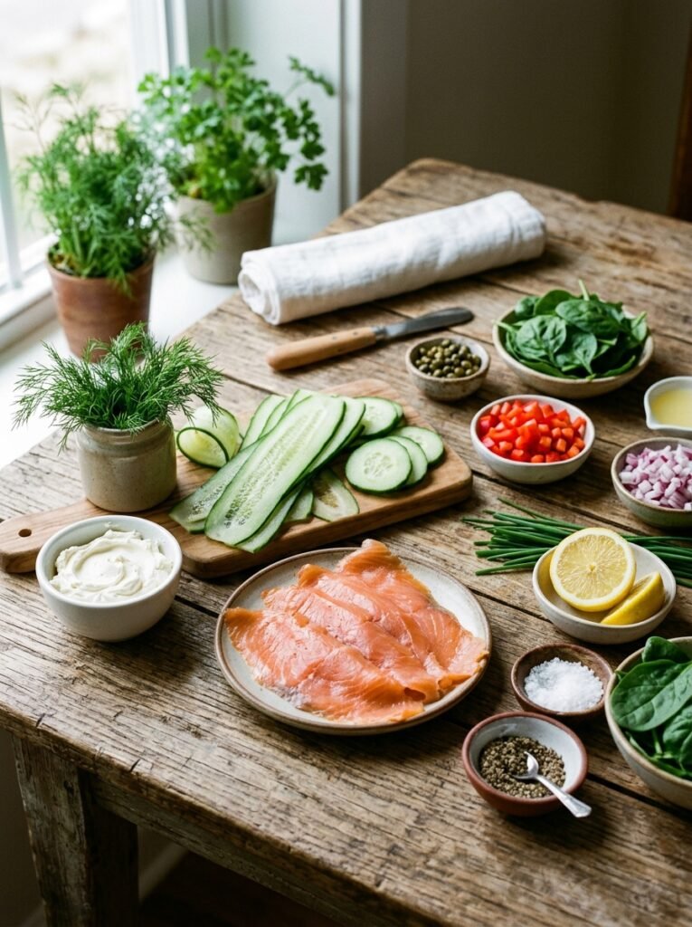 high protein salmon cucumber cream cheese rollups 13 Salmon cucumber cream cheese rol… 202605301337 1
