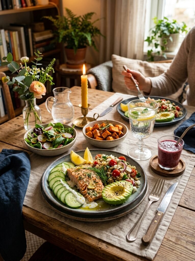 Easy High Protein Salmon Cucumber Power Plate 15 Salmon cucumber power plate 202605051412