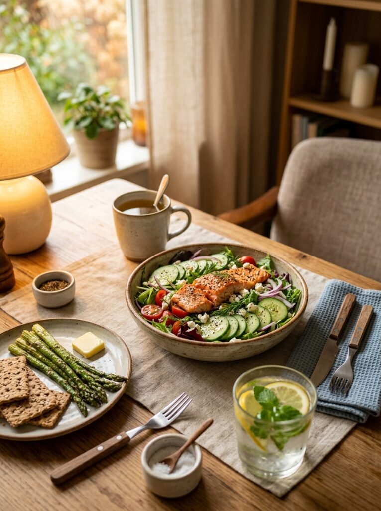 Salmon cucumber salad side dishes 202605041343