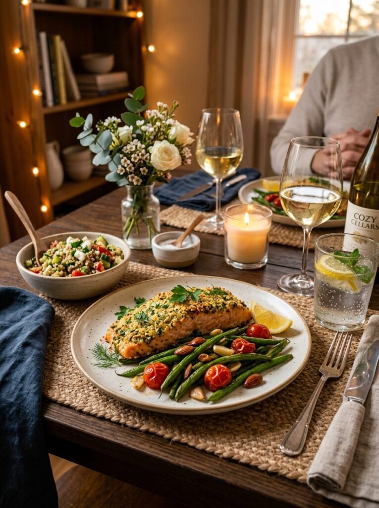 high protein salmon parmesan green bean plate 15 Salmon parmesan green bean plate 202606101433 1
