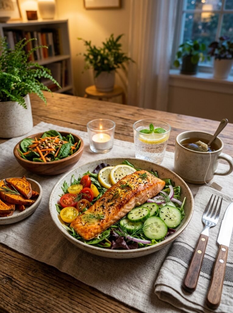 High Protein Low Calorie Salmon Tomato Cucumber Bowl: A Complete Homemade Recipe 15 Salmon tomato cucumber bowl 202606091347 1