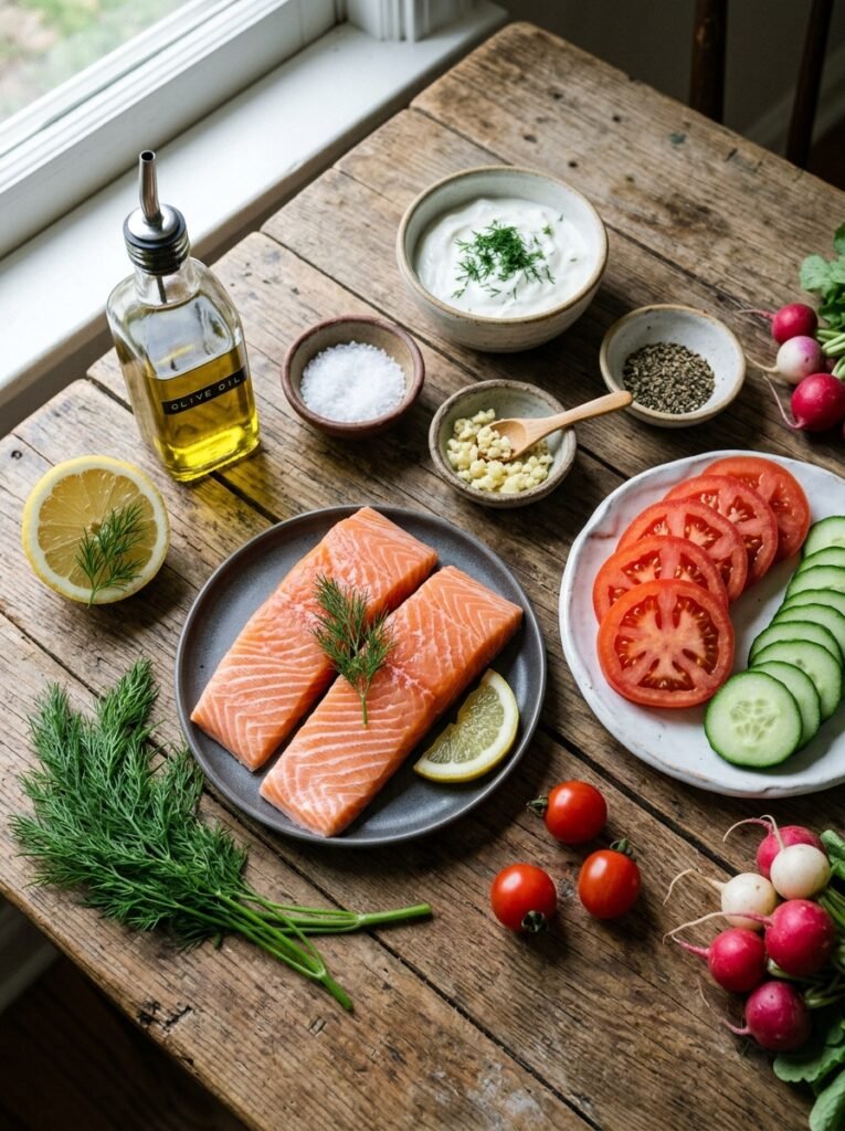 Easy High Protein Salmon Tomato Cucumber Plate: A Complete Guide 13 Salmon tomato cucumber plate ing… 202605151924