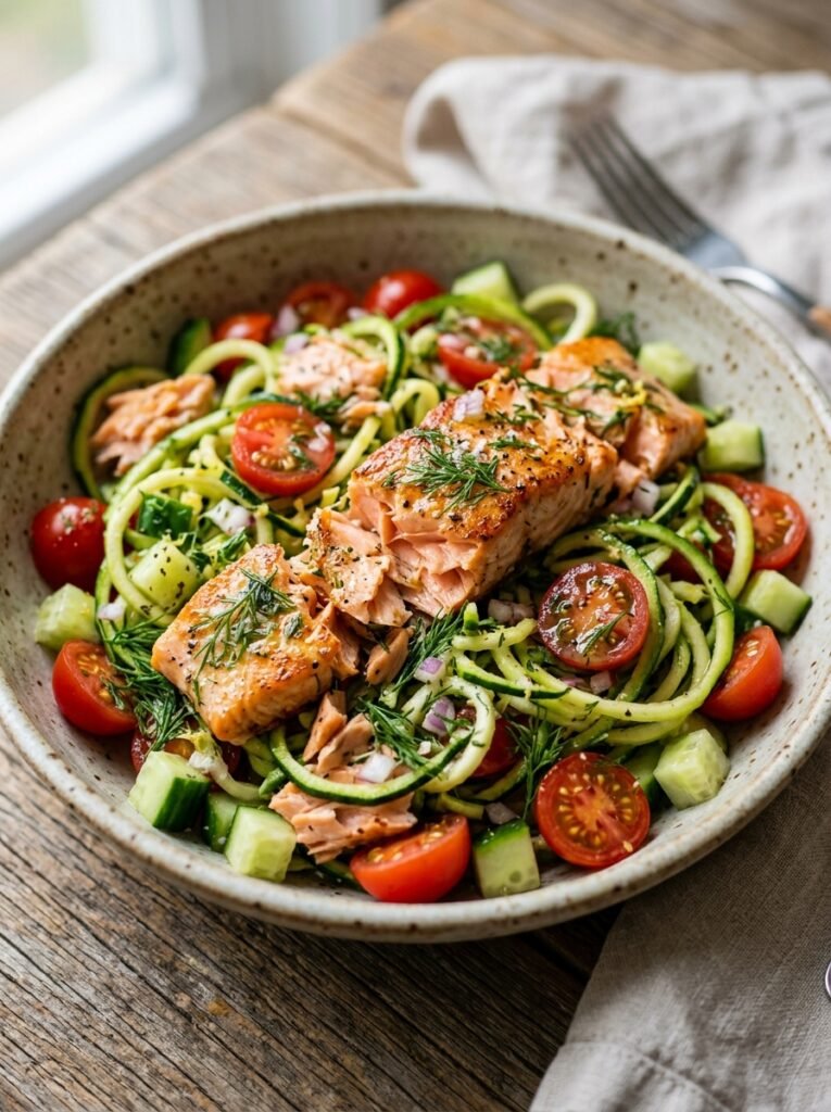 Salmon zucchini lunch salad 202605112328