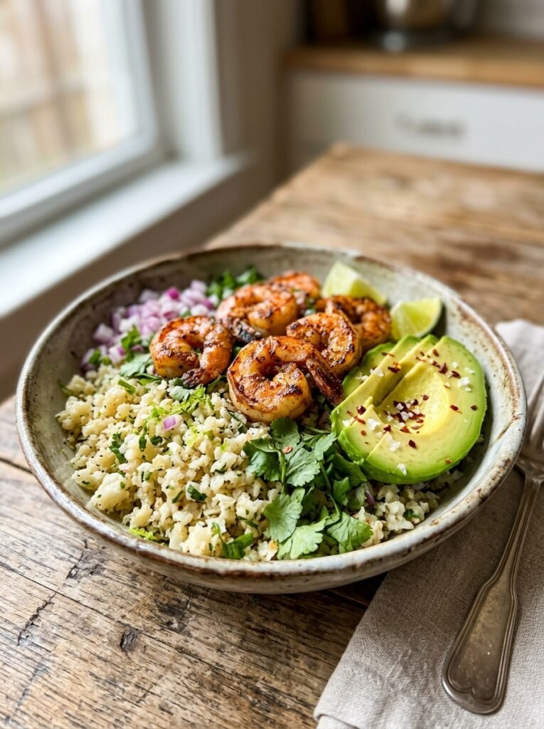 easy high protein shrimp avocado cauliflower bowls 12 Shrimp avocado cauliflower bowls 202606061542