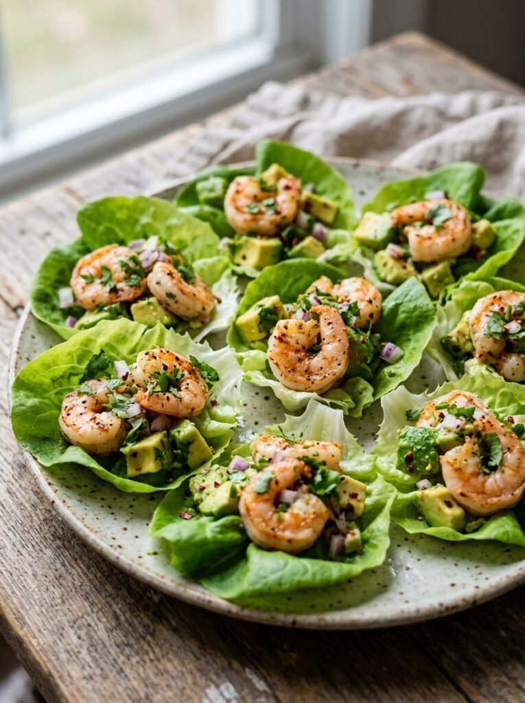 High Protein Shrimp Avocado Lettuce Bites 12 Shrimp avocado lettuce bites 202605131447