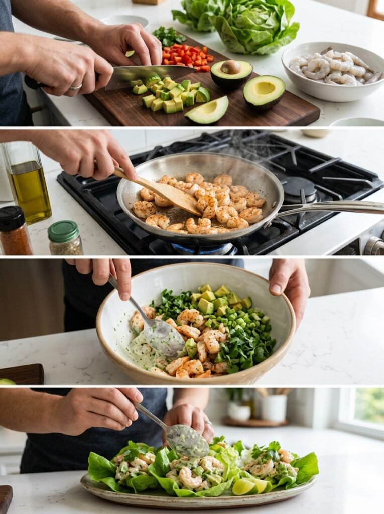 high protein shrimp avocado lettuce lunch cups 14 Shrimp avocado lettuce lunch cups 202605242304 2