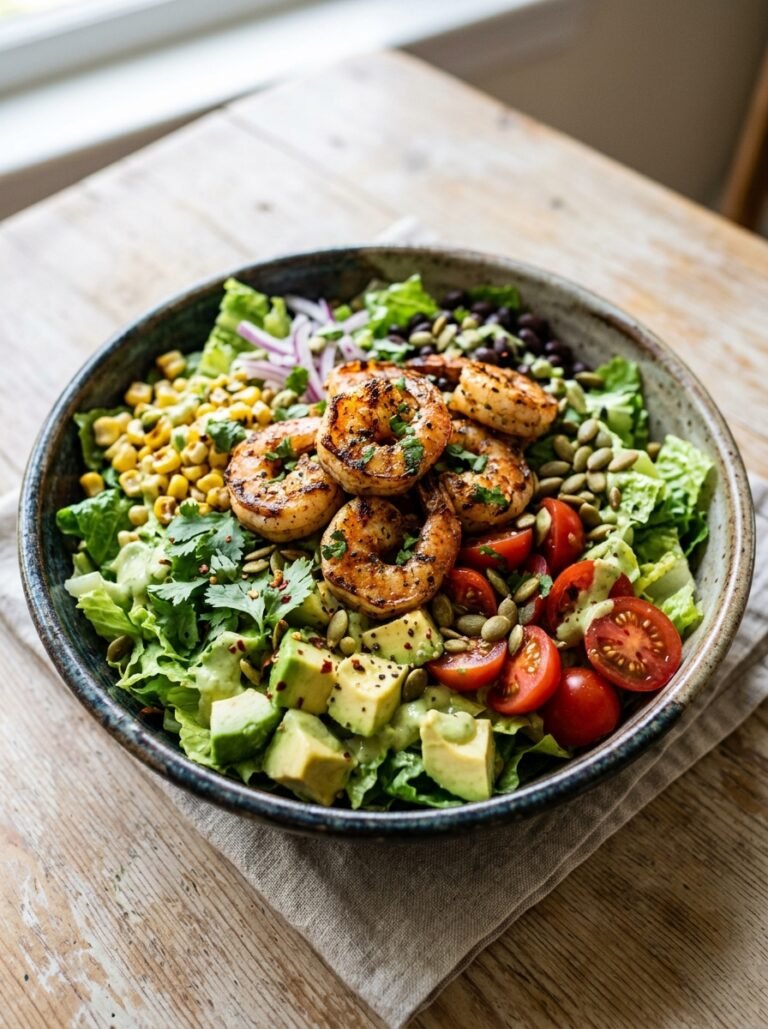 Shrimp avocado taco salad 202605031325