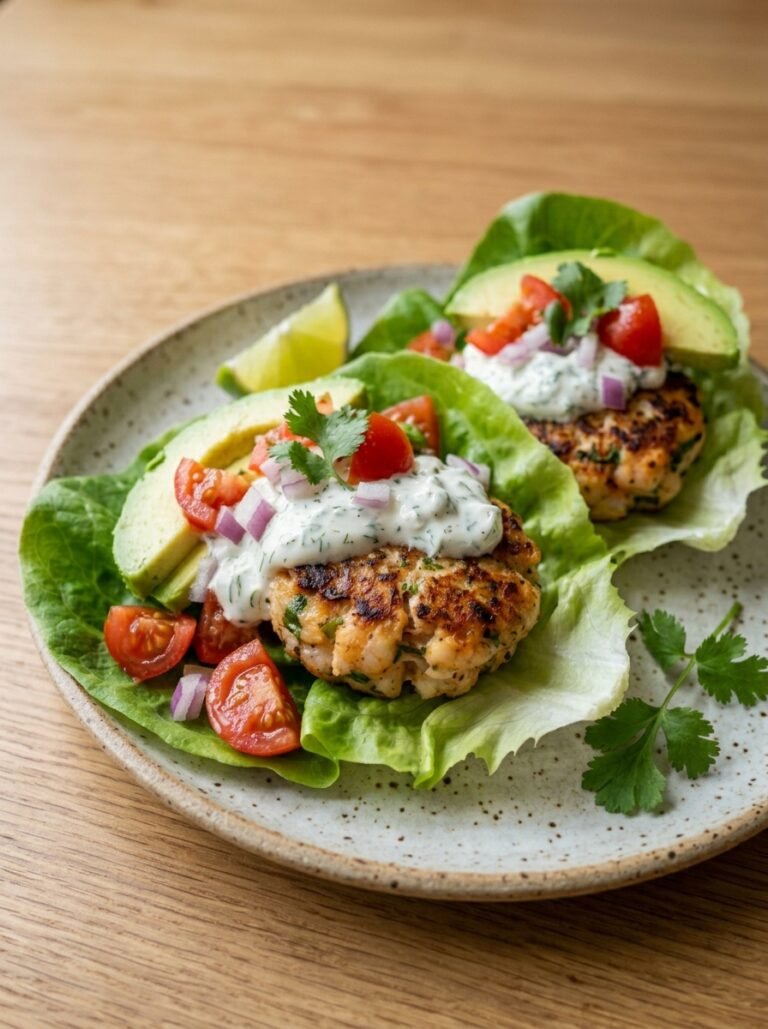 Shrimp burger lettuce wraps 202605141518