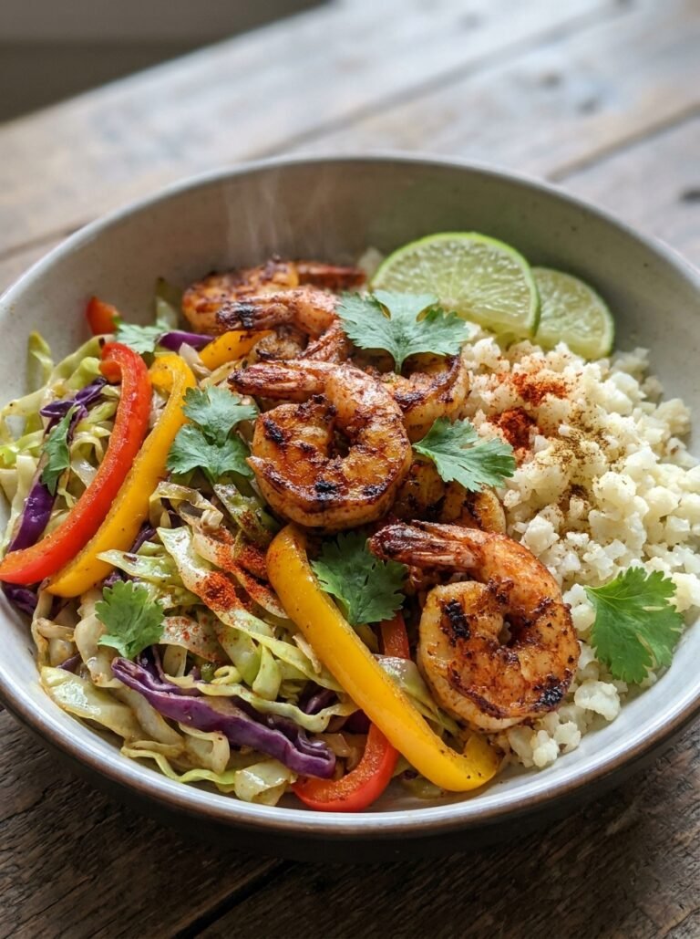High Protein Low Calorie Shrimp Cabbage Fajita Bowl: Easy Weeknight Dinner Recipe 17 Shrimp cabbage fajita bowl 202605132027