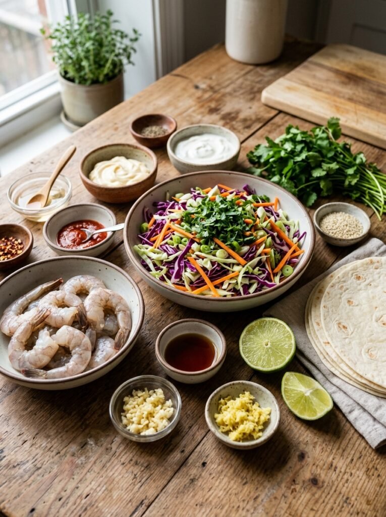 Shrimp cabbage slaw lunch wraps 202605212152