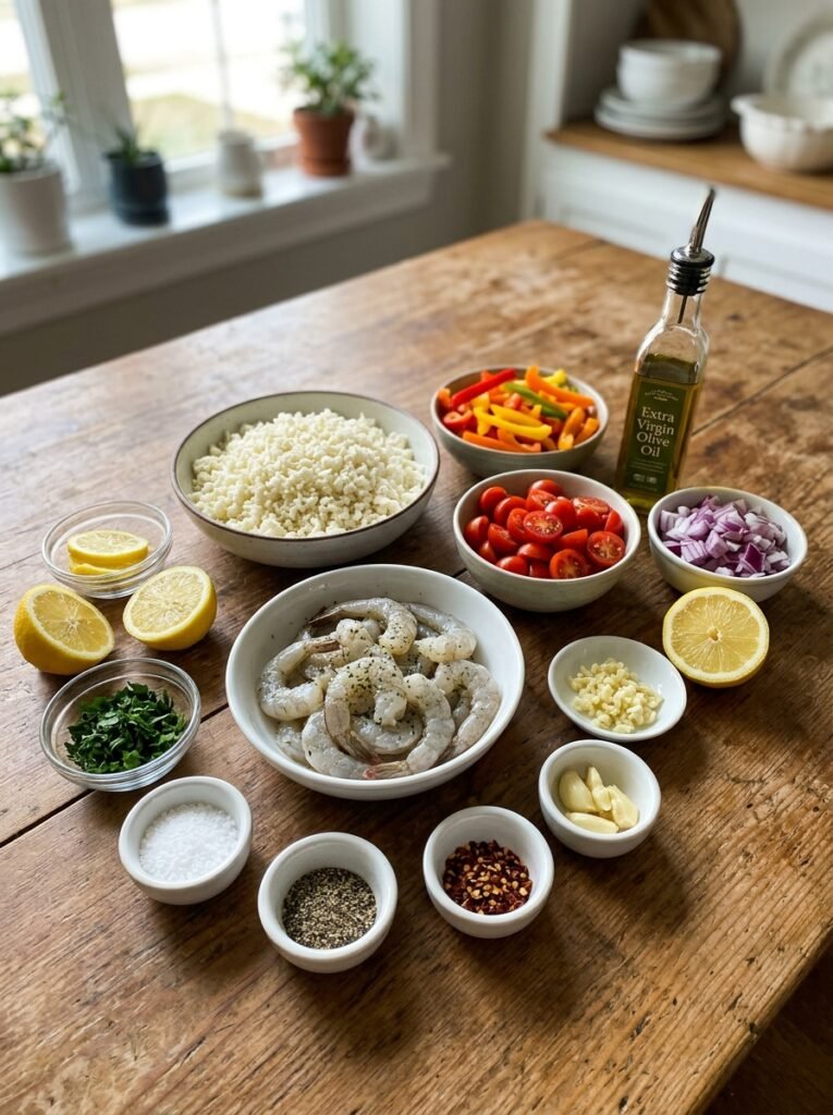 Shrimp cauliflower rice skillet … 202605031238