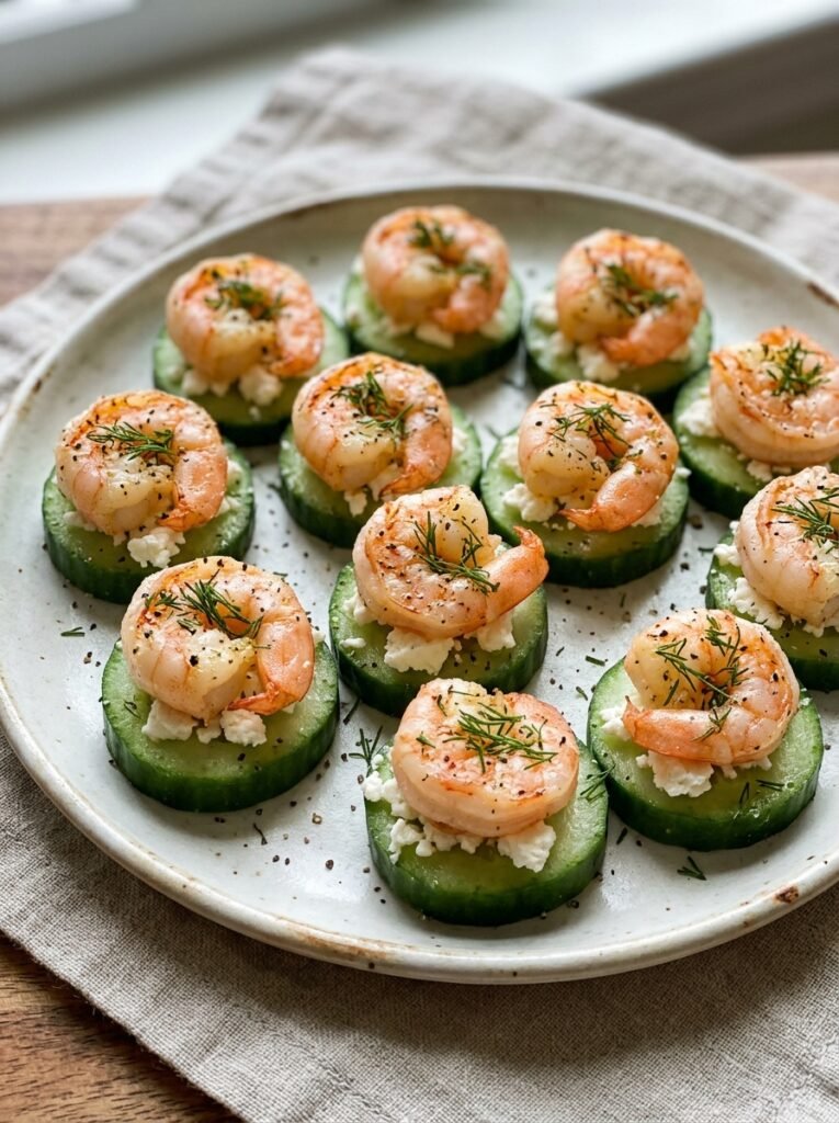 Shrimp cucumber feta bites 202606021346