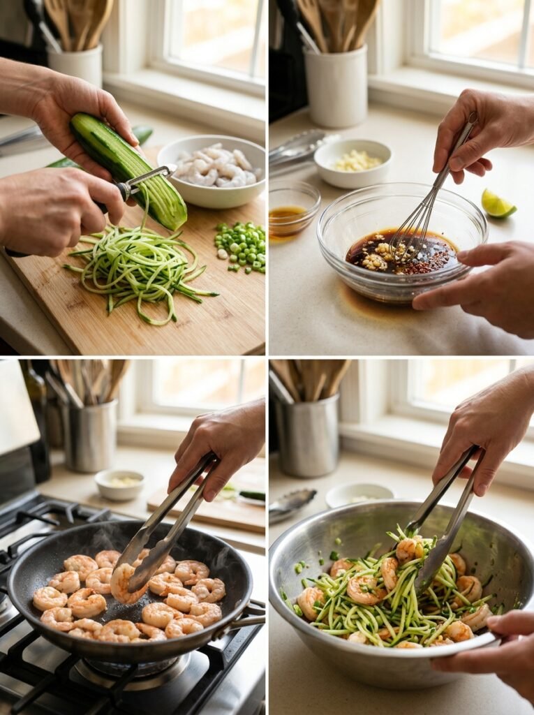 High Protein Low Calorie Shrimp Cucumber Noodle Salad 14 Shrimp cucumber noodle salad pro… 202605061427