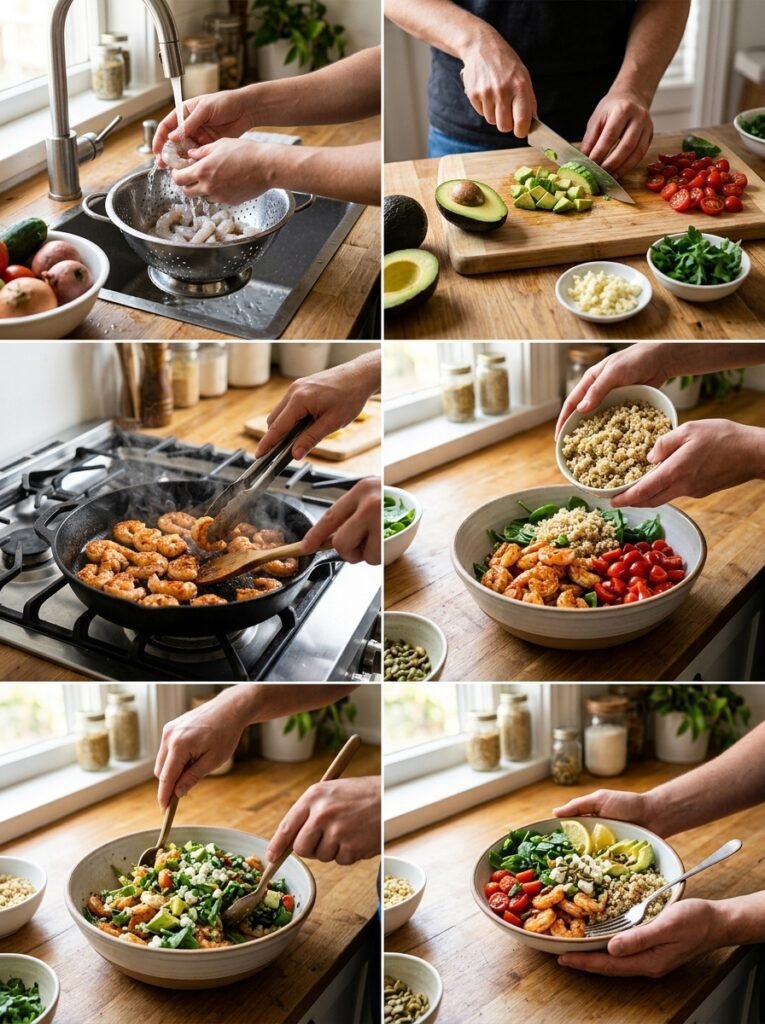 High Protein Shrimp Lemon Avocado Lunch Bowl 14 Shrimp lemon avocado lunch bowl 202605092305 1 1