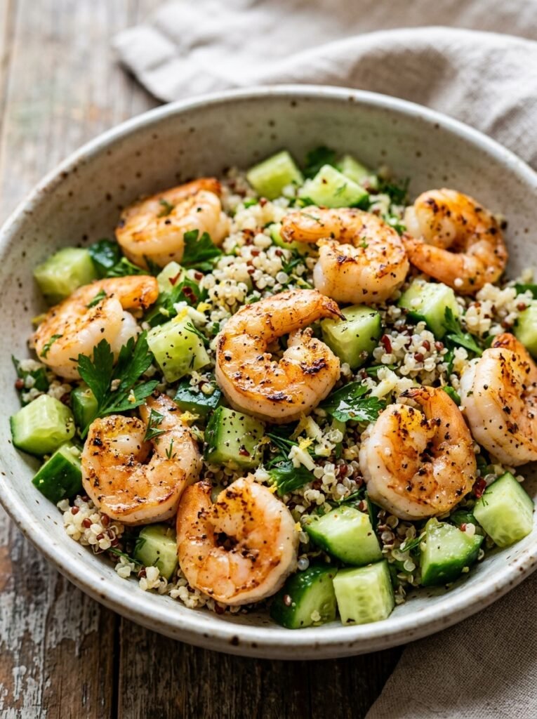 Shrimp lemon cucumber bowls 202606121233