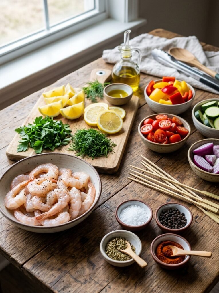high protein shrimp lemon herb dinner skewers 13 Shrimp lemon herb dinner skewers 202605301328 1