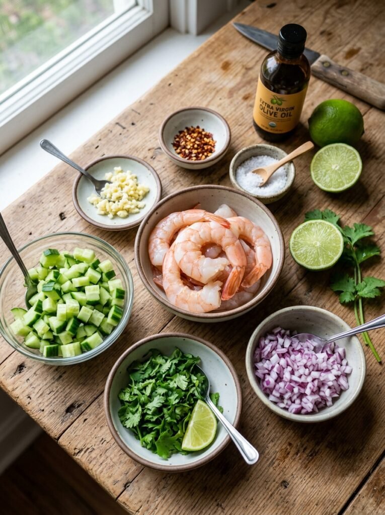 Shrimp lime cucumber cups ingred… 202606081438