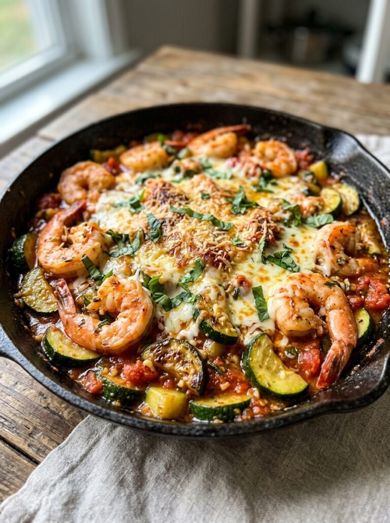 Shrimp parmesan zucchini skillet 202606021403