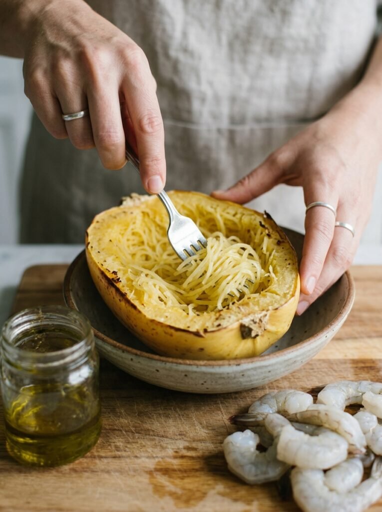 High Protein Shrimp Pesto Spaghetti Squash Bowl: A Healthy, Flavorful Meal 14 Shrimp pesto spaghetti squash bowl 202605112344 2