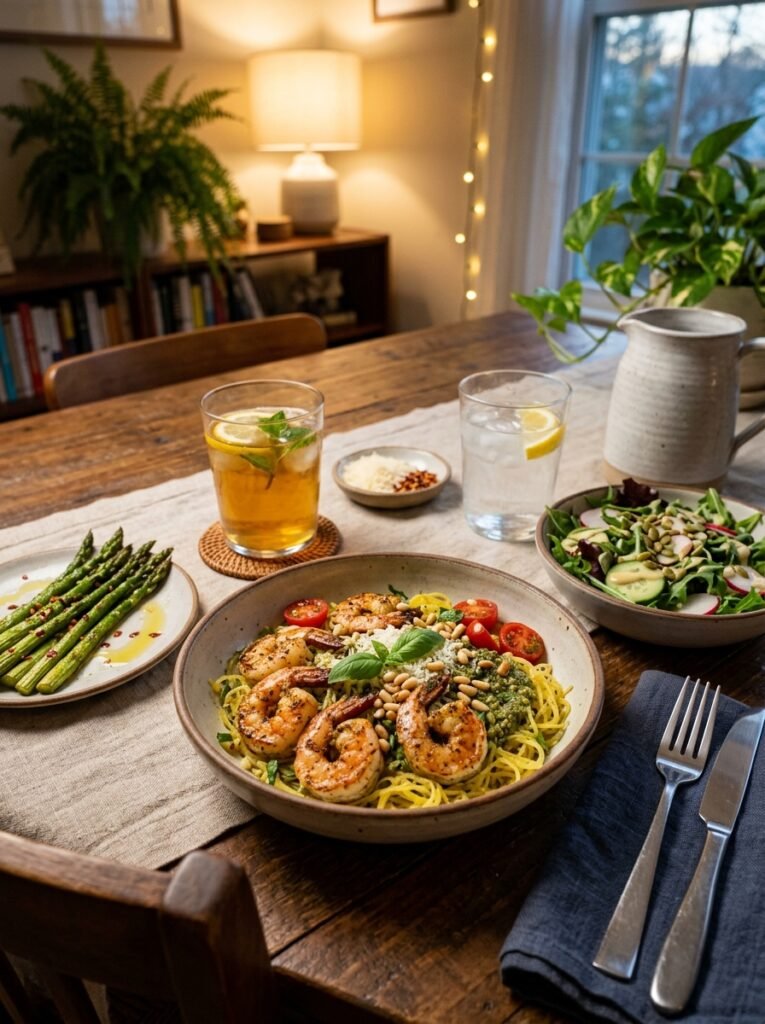 High Protein Shrimp Pesto Spaghetti Squash Bowl: A Healthy, Flavorful Meal 15 Shrimp pesto spaghetti squash bowl 202605112344