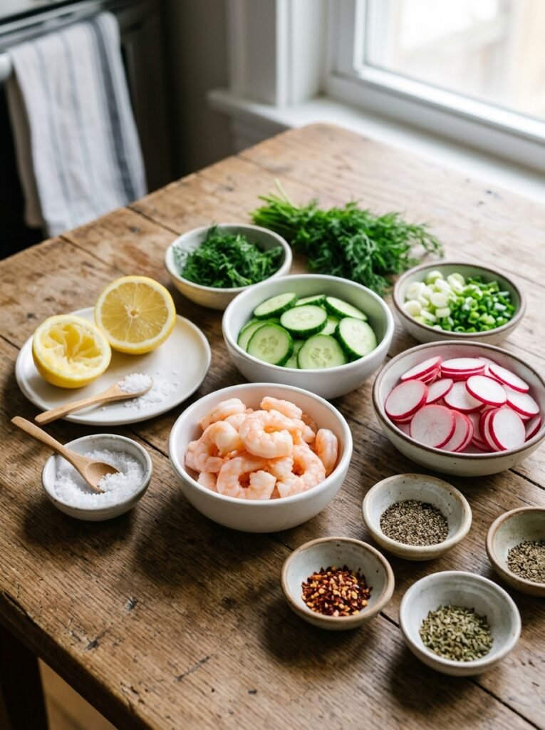 High Protein Low Calorie Shrimp Radish Cucumber Salad: A Complete Recipe Guide 13 Shrimp radish cucumber salad ing… 202605311313