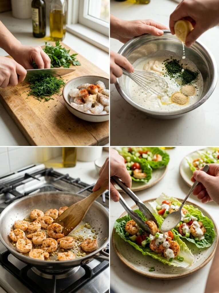 Easy High Protein Shrimp Ranch Lettuce Bowls 14 Shrimp ranch lettuce bowls cooking 202606031528