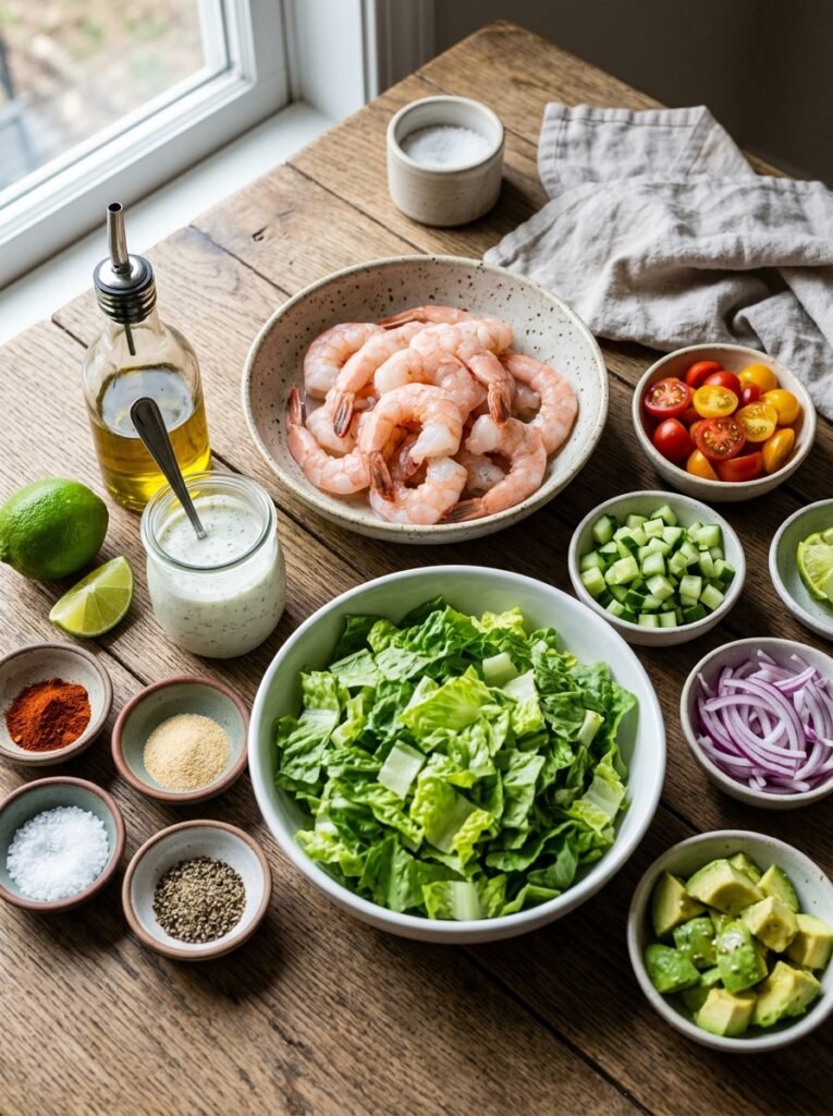 Easy High Protein Shrimp Ranch Lettuce Bowls 13 Shrimp ranch lettuce bowls ingre… 202606031528