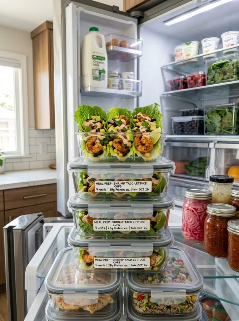 high protein shrimp taco lettuce dinner cups 16 Shrimp taco lettuce dinner cups 202605061422