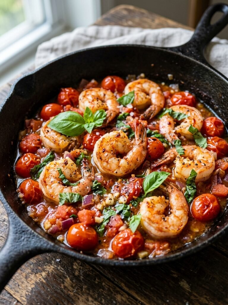 easy high protein shrimp tomato basil skillet 17 Shrimp tomato basil skillet 202605120000