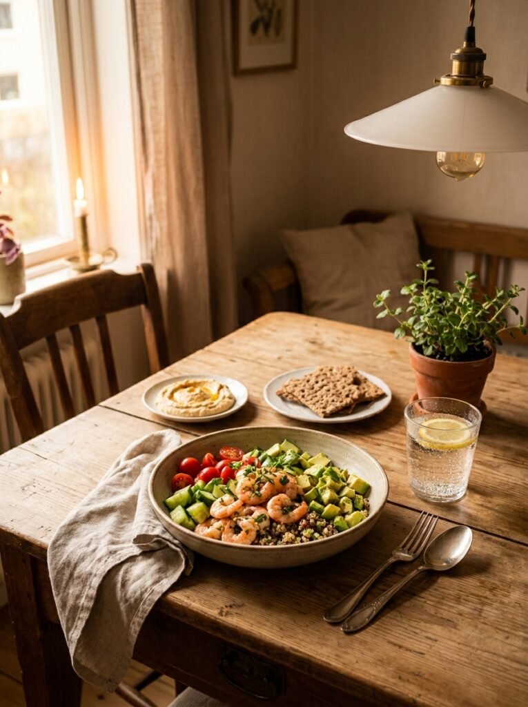 high protein shrimp tomato cucumber lunch salad 15 Shrimp tomato cucumber lunch salad 202605132034