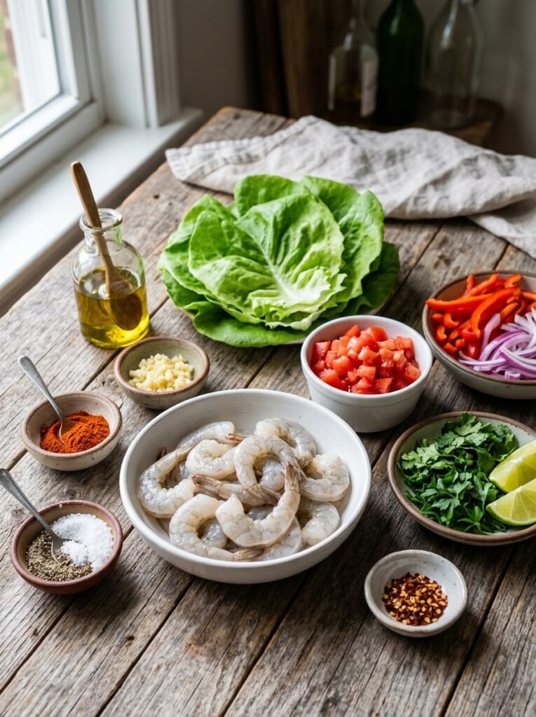 High Protein Low Calorie Shrimp Tomato Lettuce Cups 13 Shrimp tomato lettuce cups ingre… 202605151913