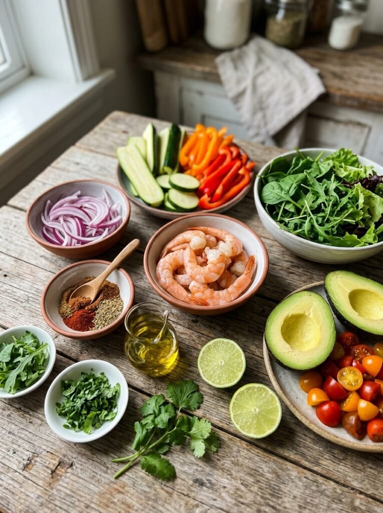 Shrimp zucchini fajita salad ing… 202606091355