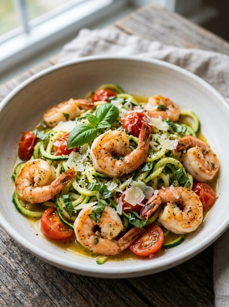 easy high protein shrimp zucchini pasta bowls 12 Shrimp zucchini pasta bowls 202605181347